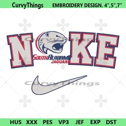 south alabama jaguars nike logo embroidery design download file