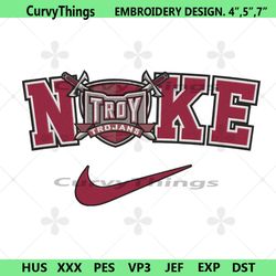 troy trojans nike logo embroidery design download file