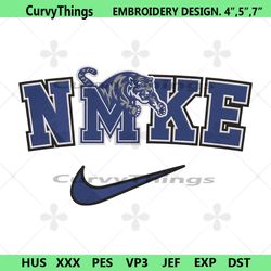 memphis tigers nike logo embroidery design download file