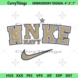 navy midshipmen nike logo embroidery design download file