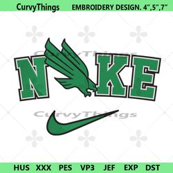 north texas mean green nike logo embroidery design download file