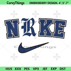 rice owls nike logo embroidery design download file