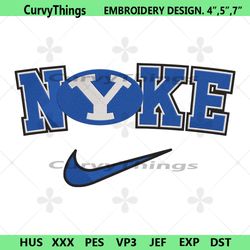 byu cougars nike logo embroidery design download file