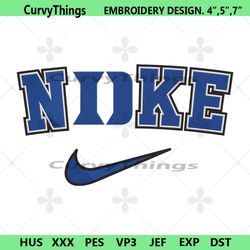 duke blue devils nike logo embroidery design download file