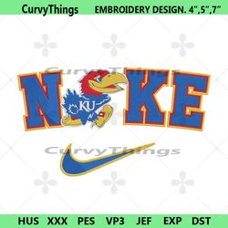 kansas jayhawks nike logo embroidery design download file