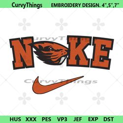 oregon state beavers nike logo embroidery design download file