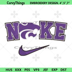 kansas state wildcats nike logo embroidery design download file