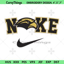 southern miss golden eagles nike logo embroidery design download file