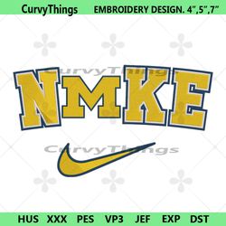 michigan wolverines nike logo embroidery design download file