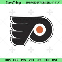 philadelphia flyers logo nhl team embroidery design file