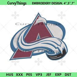 colorado avalanche logo nhl team embroidery design file
