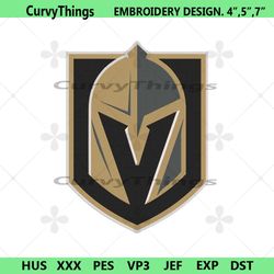 vegas golden knights logo nhl team embroidery design file