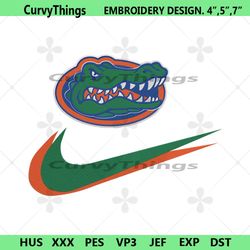 florida gators double swoosh nike logo embroidery design file