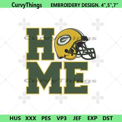 green bay packers home helmet embroidery design download file