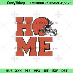 cleveland browns home helmet embroidery design download file