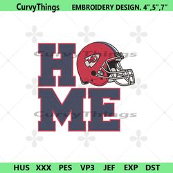 kansas city chiefs home helmet embroidery design download file