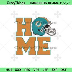 miami dolphins home helmet embroidery design download file