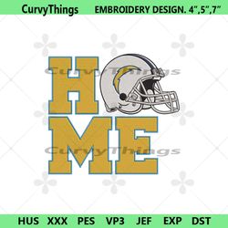 los angeles chargers home helmet embroidery design download file