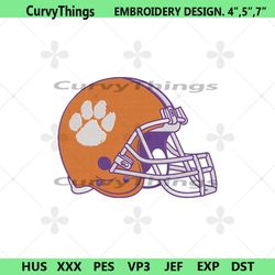 clemson tigers helmet logo machine embroidery