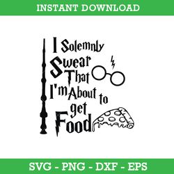 i solemnly swear that i'm about to get food svg, harry potter svg, png dxf eps, instant download