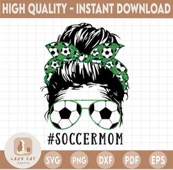 soccer mom png, football skull png files, sublimation designs downloads mom, sport mom svg  funny png, hair bandana sung