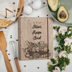 recipe journal, family cook book, personalized recipe book, xmas gift, custom cook book for mother