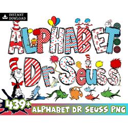 439 mega bundle dr. suess alphabet png, dr. suess bundle, cat in the hat png, dr. suess font png, doodle alphabet png in