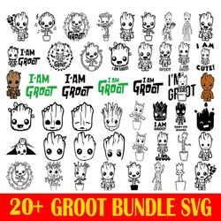 20 designs groot png, groot clipart, groot svg, groot bundle svg file cut digital download