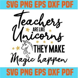 teacher are like unicorn they make magic happen svg,inspirational quotes,motivational quote,svg cricut, silhouette svg f