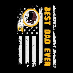 american flag washington redskins best dad ever nfl svg, football svg, cricut file