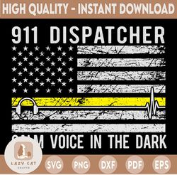 911 dispatcher calm voice in the dark svg, ems design svg, emergency svg, png, dxf, eps digital download