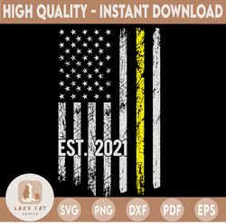 dispatcher svg, est.2021 svg, 911 dispatcher svg, dispatch svg, distressed flag svg, printable, cricut and silhouette cu