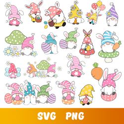 easter gnomes svg bundle, easter svg, easter gnomes layered cricut, easter png, easter gnomes png