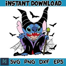 Halloween Stitch Svg, Stitch halloween Svg, Stitch Cut File, Layered Cut File, Blue Alien Svg, Halloween Svg (3)
