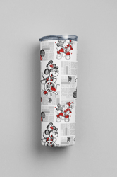 retro mickey premium skinny tumbler wrap 20 ounce tumbler wrap png clipart image seamless image