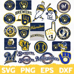 milwaukee brewers bundle, milwaukee brewers logo svg, milwaukee brewers png, cricut milwaukee brewers, milwaukee brewers