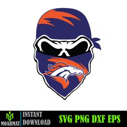 Denver Broncos SVG, Denver Broncos files, broncos logo, football, silhouette cameo, cricut (27)