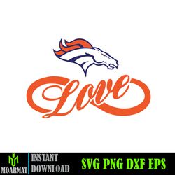 Denver Broncos SVG, Denver Broncos files, broncos logo, football, silhouette cameo, cricut (32)