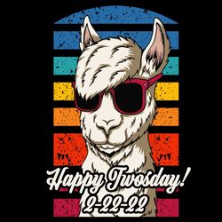 happy twos day llama tuesday 2 22 22 svg, febuary 22nd 2022 svg, twosday svg