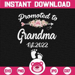 promoted to grandma png, grandma png, floral png, pregnancy announcement, new grandma, blessed grandma, funny grandma, m