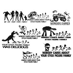 funny stick figure family car decal bundle pack cut files and