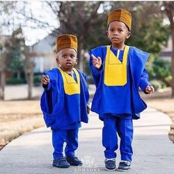 african boys agbada  3 piece set, boys dashiki/ boys african clothing/boys traditional wear/ boys african suit/ kaftan