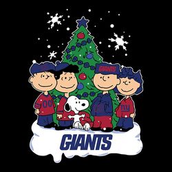 the peanuts movie christmas tree fans new york giants, nfl svg, football svg, cricut file, svg