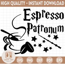 espresso patromum svg,harry potter svg, harry potter theme, harry potter print, potter birthday, harry potter png, svg,
