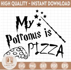 my pottonus is pizza svg,harry potter svg, harry potter theme, harry potter print, potter birthday,svg, png dxf day