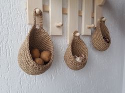 potato, onion storage. hanging basket. wall pocket. rv storage. hanging wall basket. hanging fruit basket.