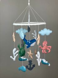 ocean baby mobile. ocean nursery mobile crib