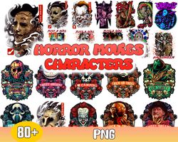 horror movies characters bundle svg, horror movies svg halloween sublimation svg