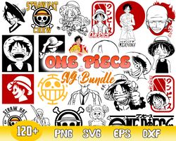 once piece bundle svg, once piece manga svg, once piece anime svg, png dxf eps file