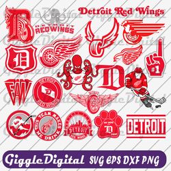 detroit red wings svg, detroit red wings bundle, detroit red wings logo, nhl bundle, nhl logo, nhl